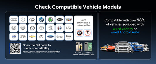 Universal Wireless CarPlay and Android Auto Adapter