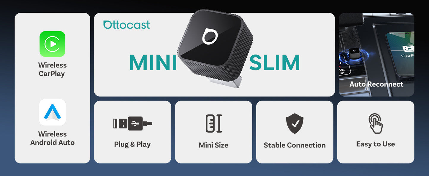 Universal Wireless CarPlay and Android Auto Adapter