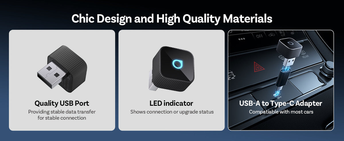 Universal Wireless CarPlay and Android Auto Adapter