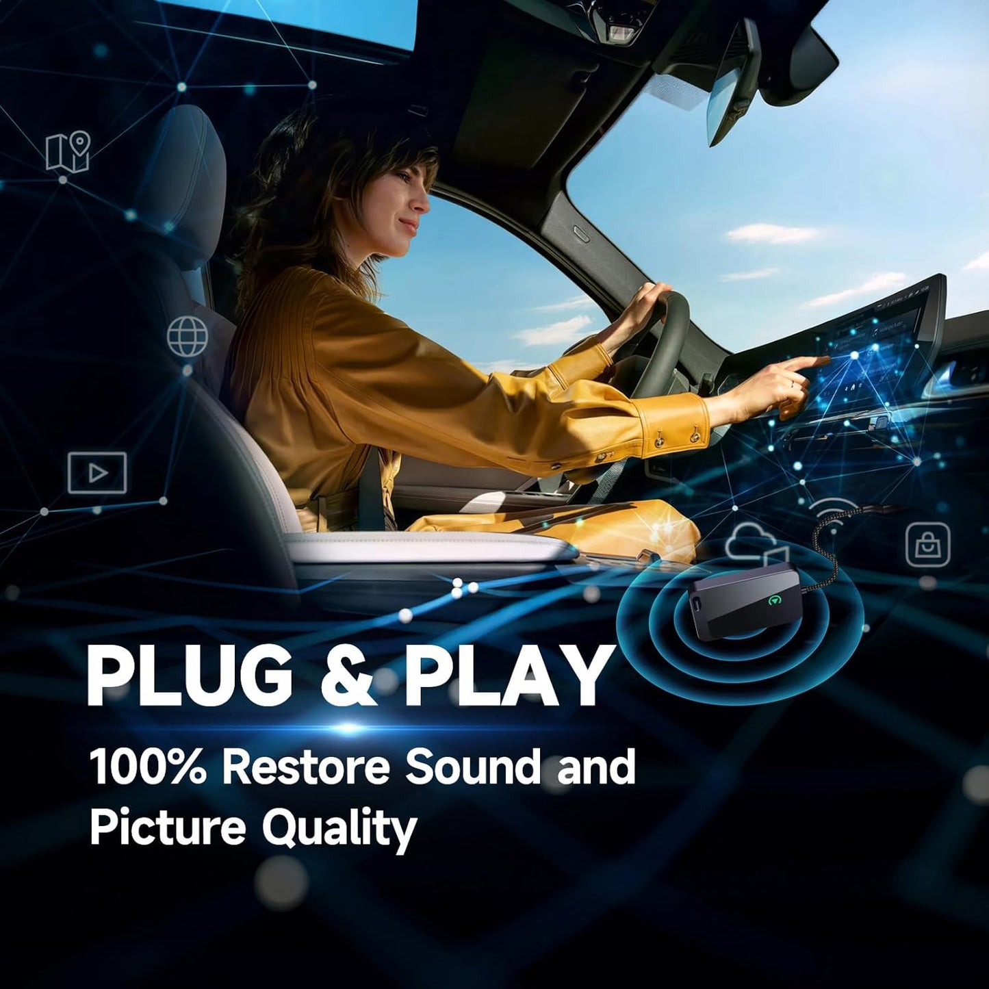 Wireless CarPlay Adapter for USB-C Ports