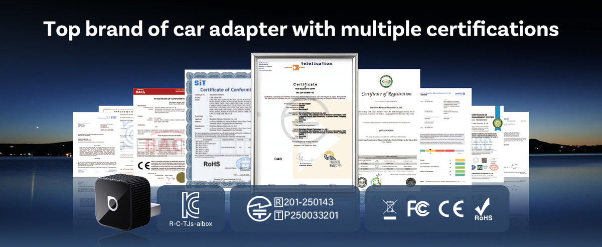 Universal Wireless CarPlay and Android Auto Adapter