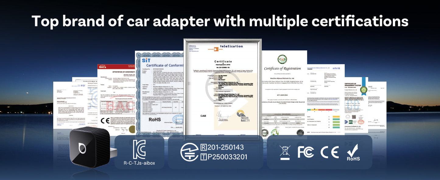 Universal Wireless CarPlay and Android Auto Adapter