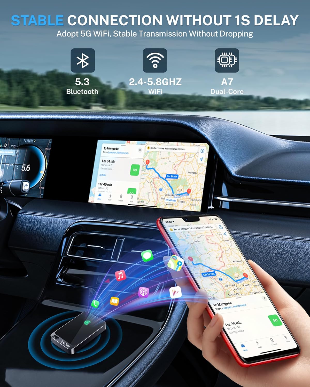 Wireless CarPlay Adapter for USB-C Ports