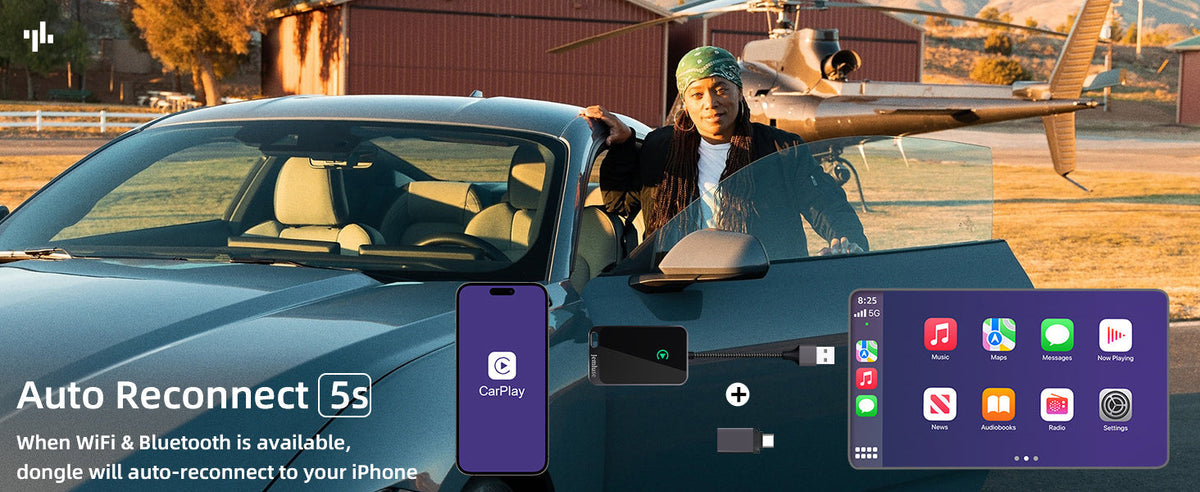 Wireless CarPlay Adapter for USB-C Ports